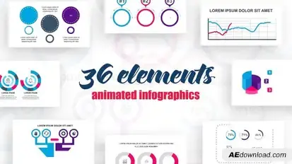 Infographics vol.4 Video Displays template preview