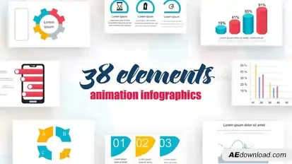 Infographics Vol.7 Video Displays template preview