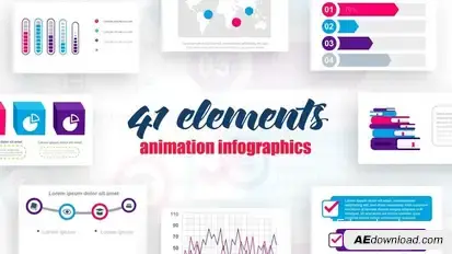 Infographics Vol.8 Video Displays template preview