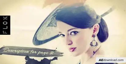 Ink Drops Video Displays template preview