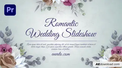 Ink Romantc Wedding Slideshow (MOGRT) Premiere Pro template preview
