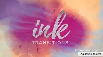 Ink Transitions Video Displays template preview