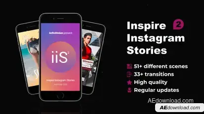 Inspire Instagram Stories V2 Video Displays template preview