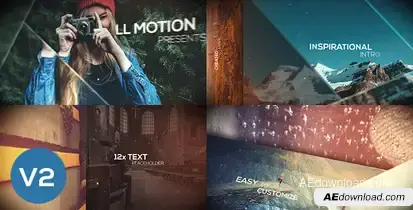 Inspire Intro Video Displays template preview