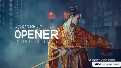 Inspired Media Opener Video Displays template preview