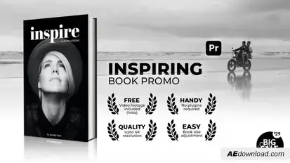 Inspiring Book Promo for Premiere Pro Premiere Pro template preview
