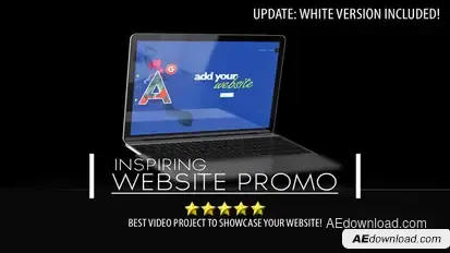Inspiring Web Promo Video Displays template preview
