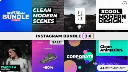Instagram Bundle Video Displays template preview