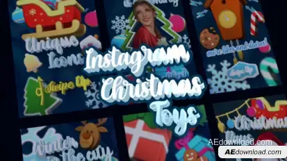 Instagram Christmas Toys – 3D Icons & Vertical Holiday Stories for Christmas and New Year Video Displays template preview