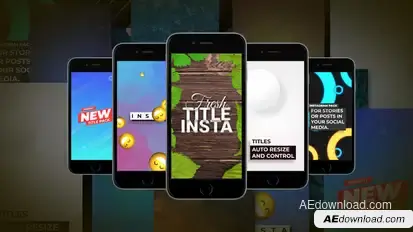 Instagram Elements Video Displays template preview