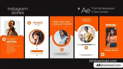 Instagram Fashion Stories 0.2 Premiere Pro template preview