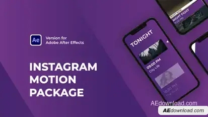 Instagram Motion Pack Video Displays template preview