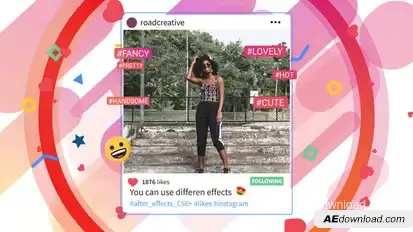 Instagram Promo Video Displays template preview