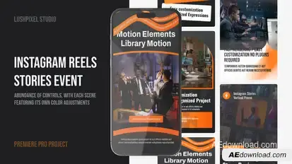 Instagram Reel - Vertical Mogrt Premiere Pro template preview