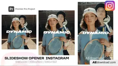 Instagram Reels Dynamic Stomp Opener | Premier Pro for MOGRT Premiere Pro template preview