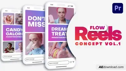 Instagram Reels, TikTok Post, Short Stories - Vol. 01 Premiere Pro template preview