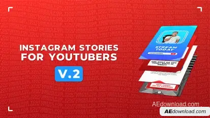 Instagram Stories For YouTubers v.2 Video Displays template preview