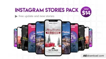 Instagram Stories Video Displays template preview
