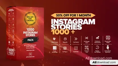Instagram Stories Pack Video Displays template preview
