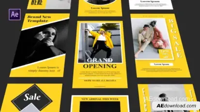 Instagram Stories Pack v3 Video Displays template preview