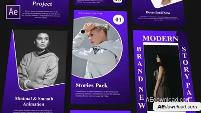 Instagram Stories Pack v4 Video Displays template preview