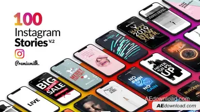 Instagram Stories Package Video Displays template preview