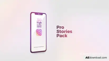 Instagram Stories Pro Video Displays template preview