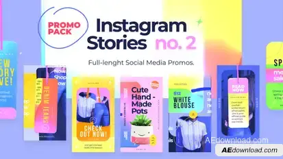 Instagram Stories Promos no. 2 Video Displays template preview