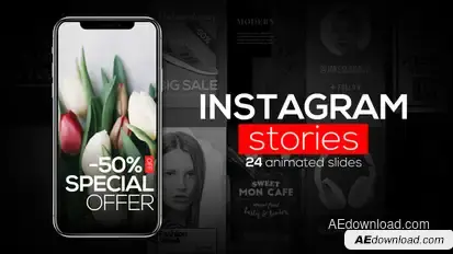 Instagram Stories V.1 Video Displays template preview