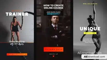 Instagram Stories v.2 Video Displays template preview