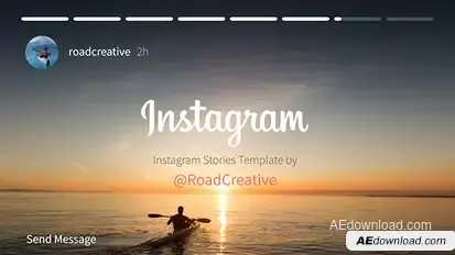 Instagram Story Video Displays template preview