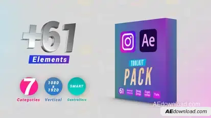 Instagram Toolkit Pack Video Displays template preview