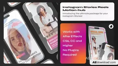Instagram Vertical Fashion Reel Warm Mogrt Premiere Pro template preview