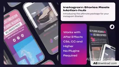 Instagram Vertical Online Course Promo Mogrt Premiere Pro template preview