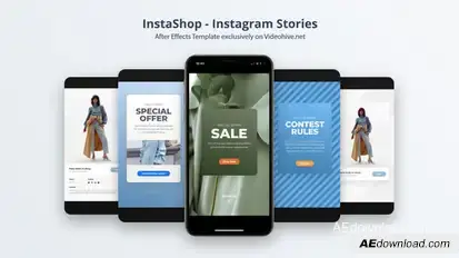 InstaShop - Instagram Stories Video Displays template preview