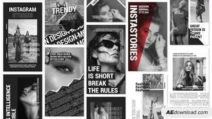 Instastories Collection Video Displays template preview