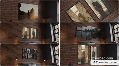 Interior Room Art Photo Mockups MOGRT Premiere Pro template preview