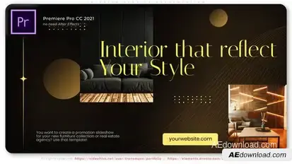 Interior Service Presentation Premiere Pro template preview