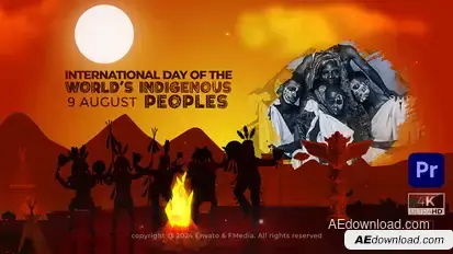 International day of the world’s indigenous peoples - Premiere Pro Premiere Pro template preview