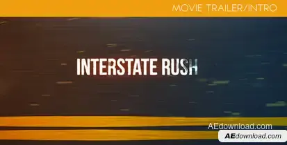 Interstate Rush - Movie Trailer/Intro Video Displays template preview