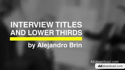 Interview Titles Video Displays template preview