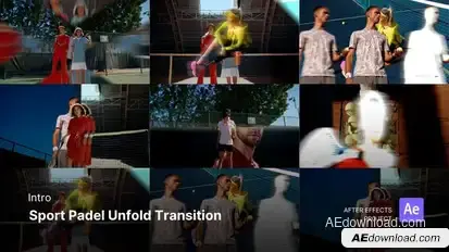 Intro - Sport Padel Unfold Transition broadcast-packages template preview