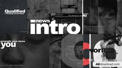 Intro News V2 Video Displays template preview