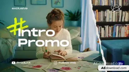 Intro Promo Premiere Pro template preview