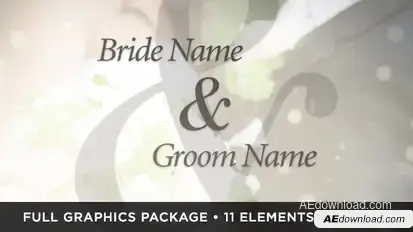 Ivory Wedding Video Displays template preview