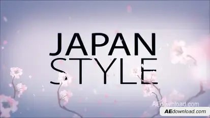 Japan Style Intro - Romantic Titles Text Animation Promo Video Displays template preview