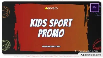 Kids Sport Promo Premiere Pro template preview
