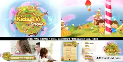 Kids TV Show Pack Video Displays template preview