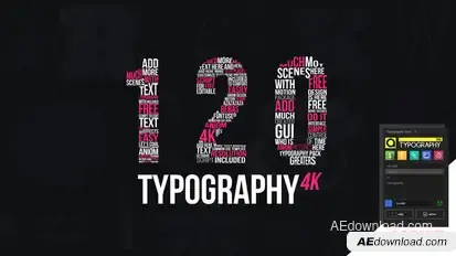 Kinetic Typography 4K Package | Typography Tool Video Displays template preview