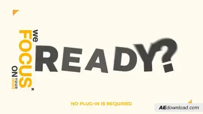Kinetic Typography Intro Video Displays template preview